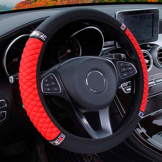 Car Steering Wheel Cover (Diamond Decoration Accessories)