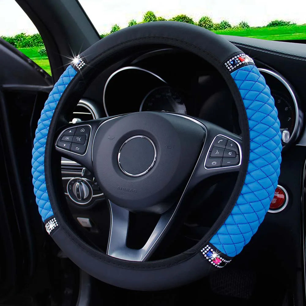 Car Steering Wheel Cover (Diamond Decoration Accessories)