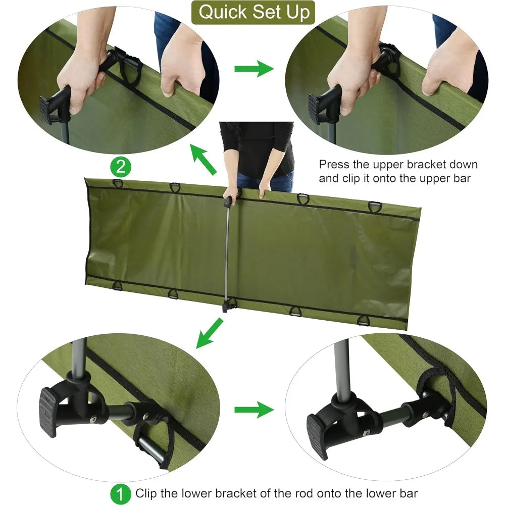 Ultralight Folding Tent Camping Cot Bed, Portable Compact for Outdoor Travel, Camping, Hiking.