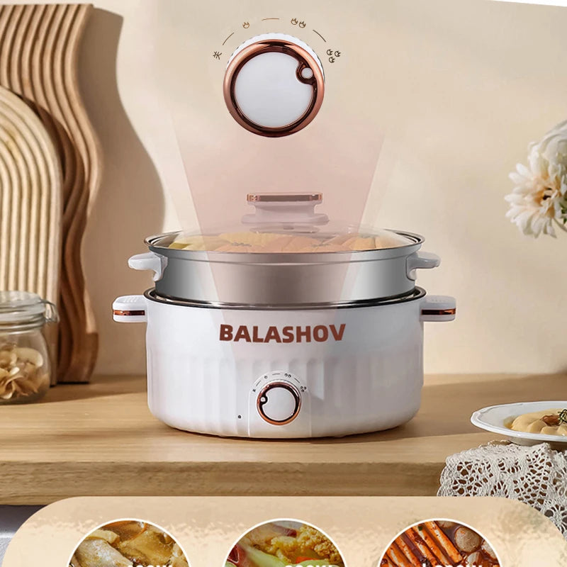 Electric Rice Cooker and Pan Non-stick Cookware