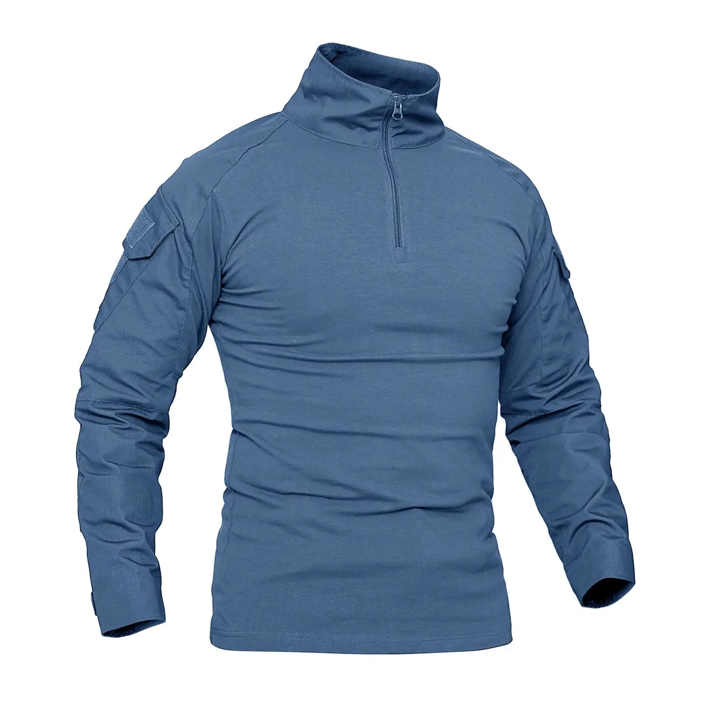 Men's Long Sleeve Zipper Tactical T-shirt