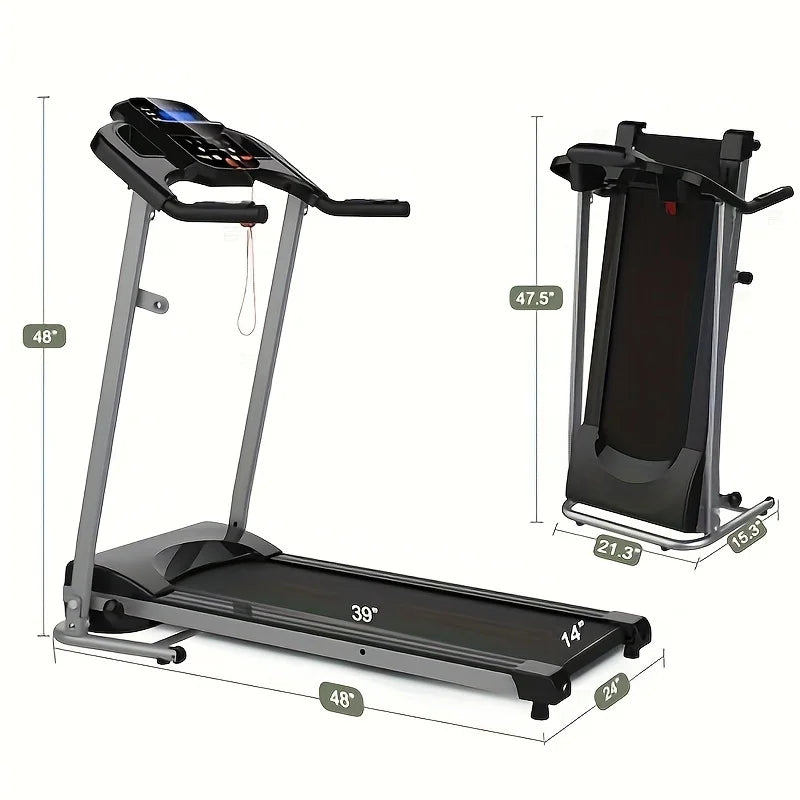 Treadmill for Small Apartment,  Motorized Running Machine for Gym Home.