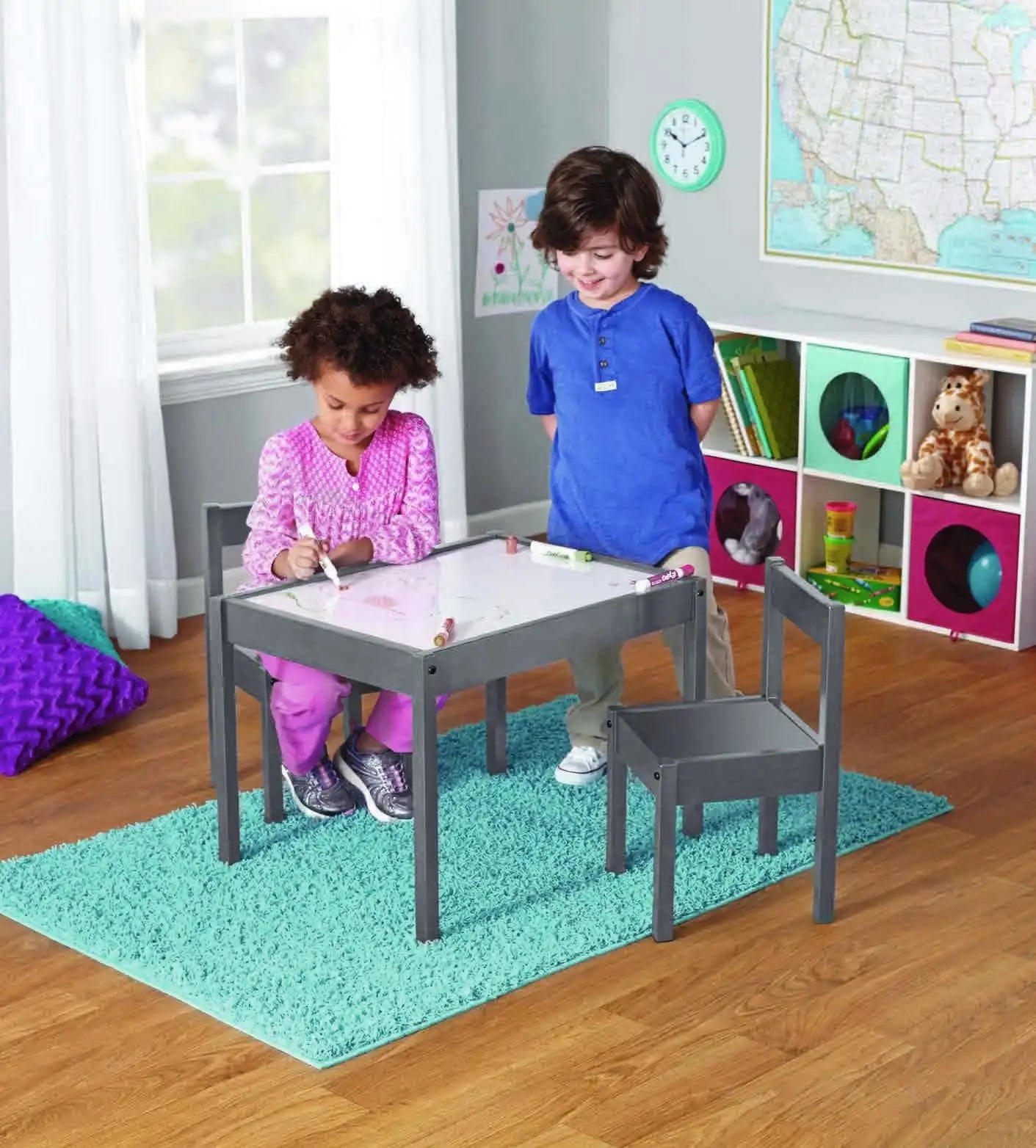 3-Piece Table and Chairs Set for children