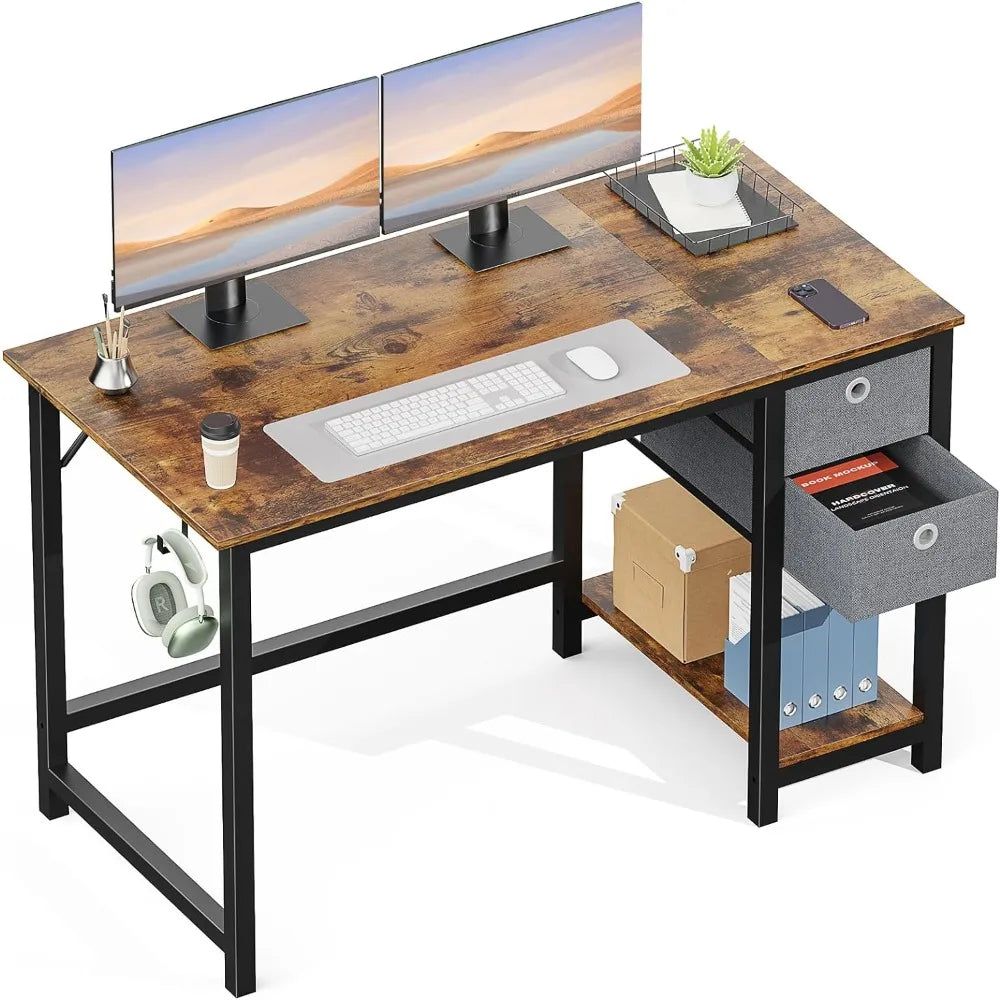 Computer Desk,Drawers 48Inch Office