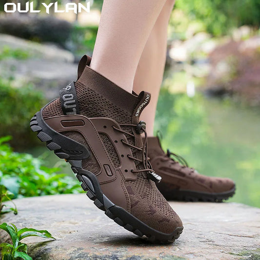 Hiking Upstream Wading Shoes Non-slip Mesh Breathable