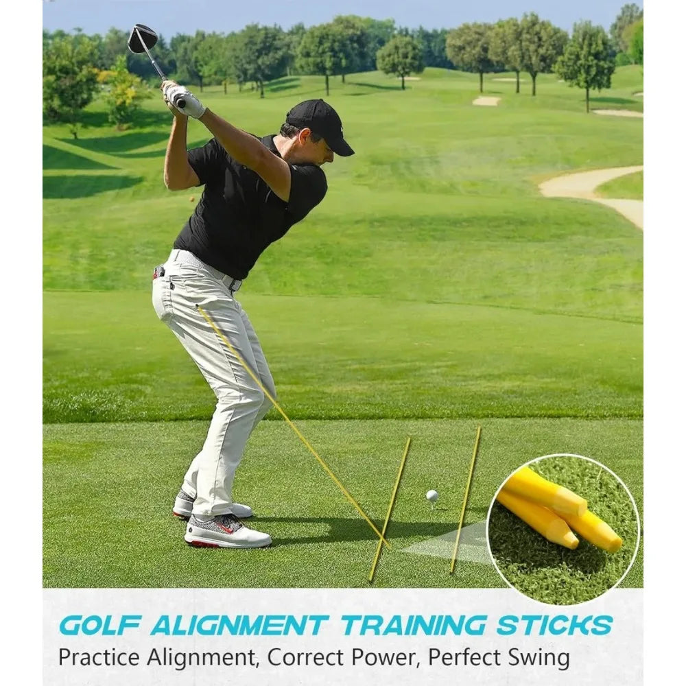 Golf Hitting Mat: 5 x 4 ft Thickening Golf Training Mat