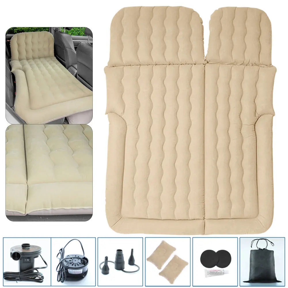 PCV Inflatable Bed Air Travel Mattress and Flocking Car Inflatable Bed