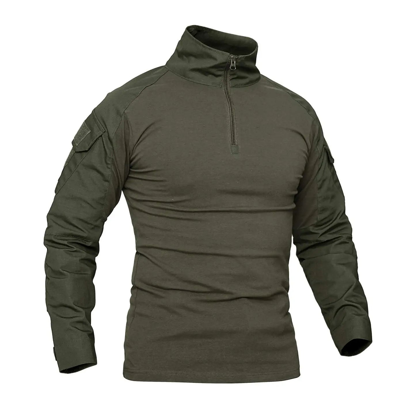 Men's Long Sleeve Zipper Tactical T-shirt