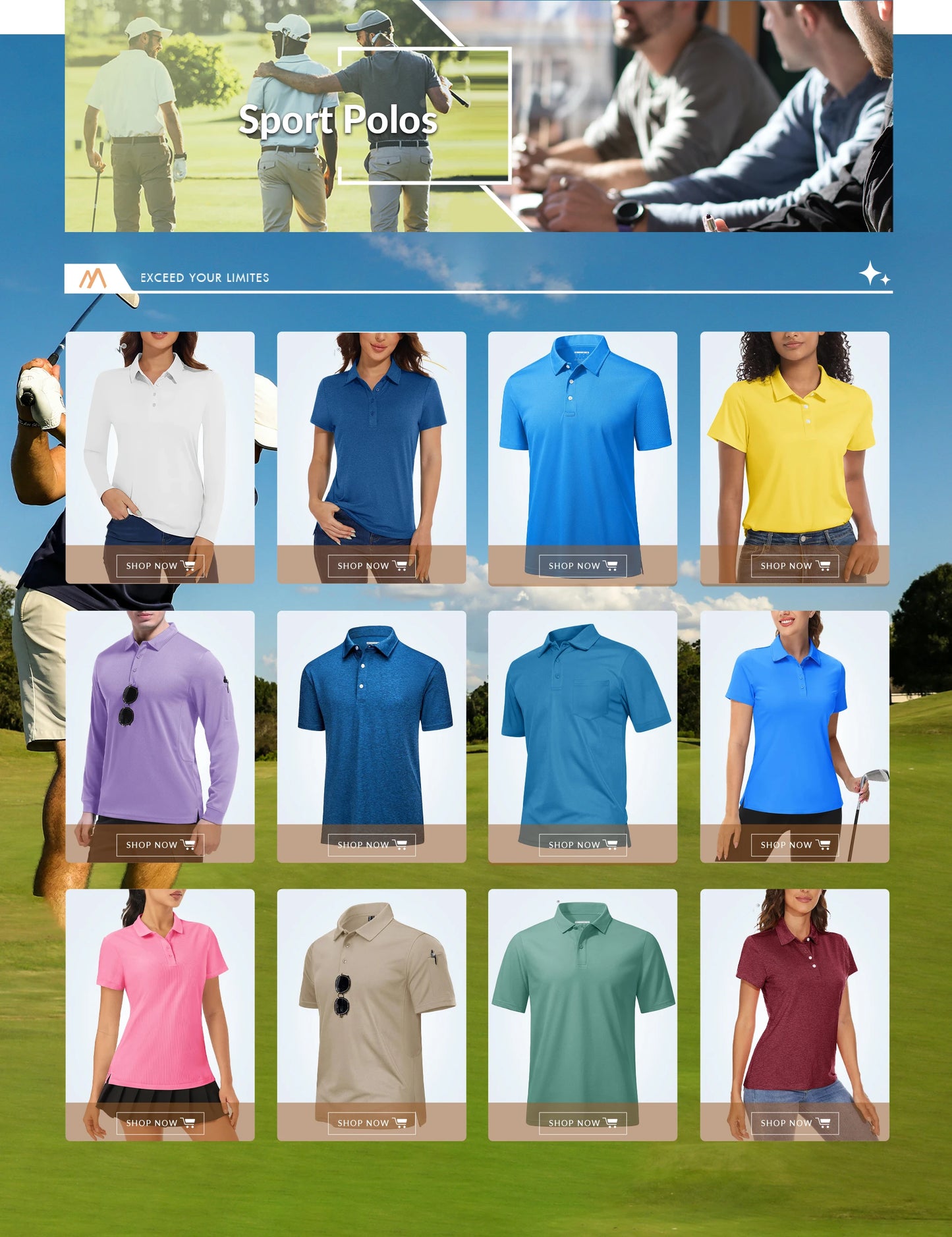 Golf Polo T-shirts Men's Quick Dry