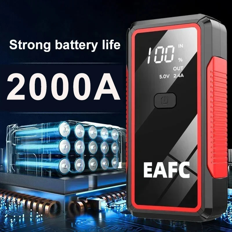 EAFC 2000A Jump Starter Power Bank Portable Charger (Car Battery Jump Starter)