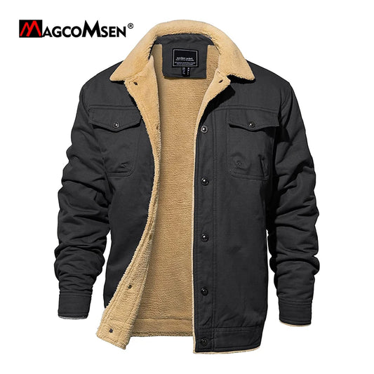 Men's Corduroy Sherpa Warm Thick Jacket