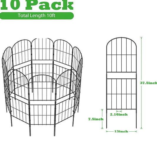 10Pack Garden Fence 37in (H) x 10ft(L)