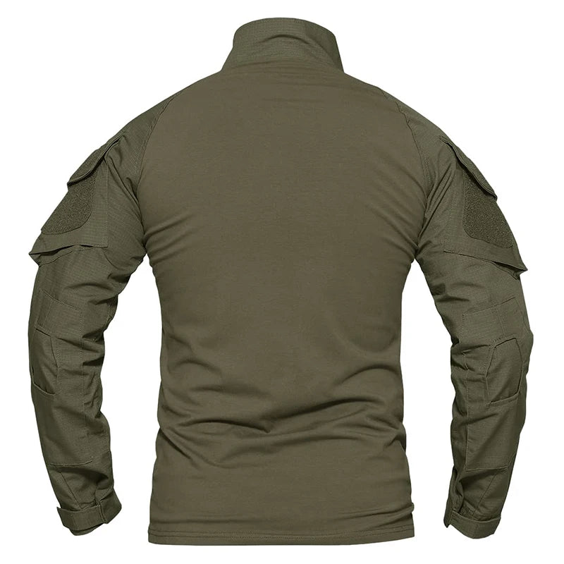 Men's Long Sleeve Zipper Tactical T-shirt