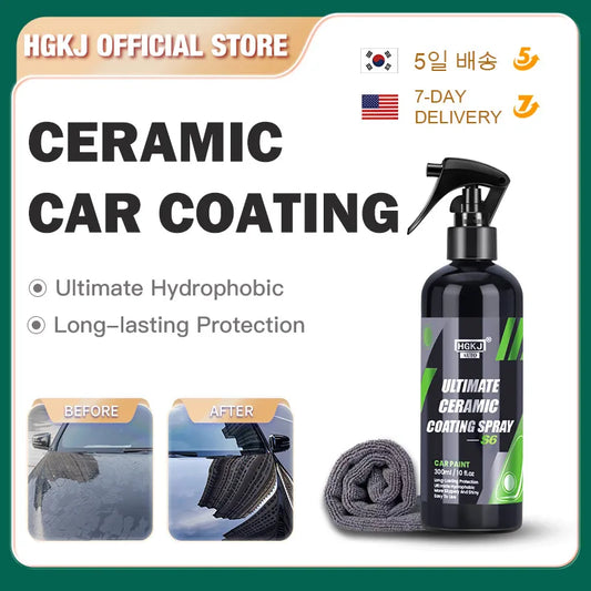 Nano Ceramic Car Coating Quick Detail Spray-Extend Protection of Waxes.